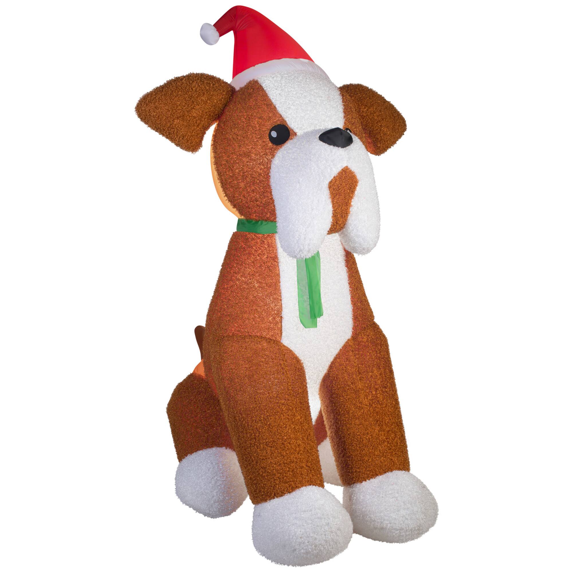 9ft. Airblown® Inflatable Christmas French Bulldog